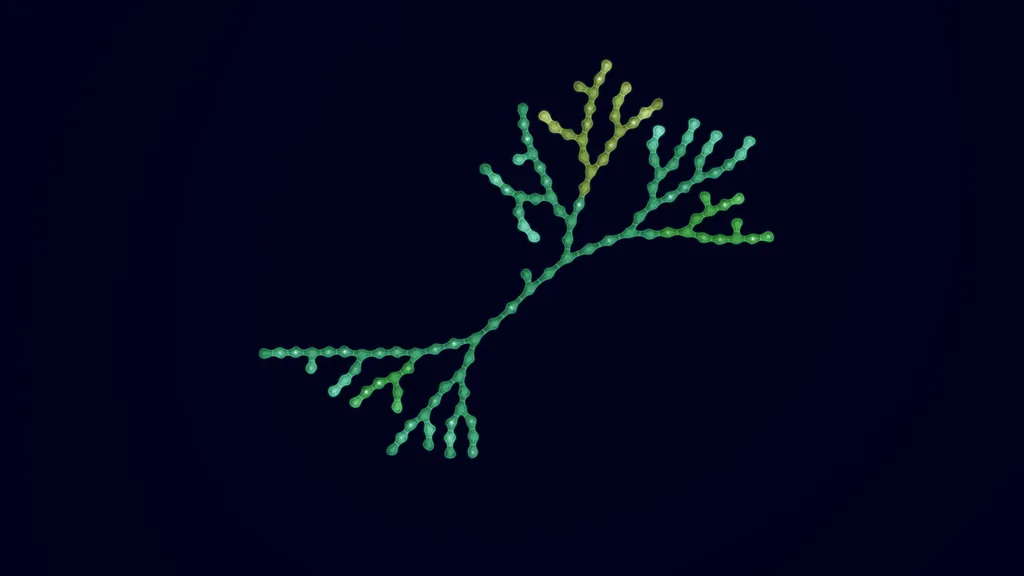 A branching green creature